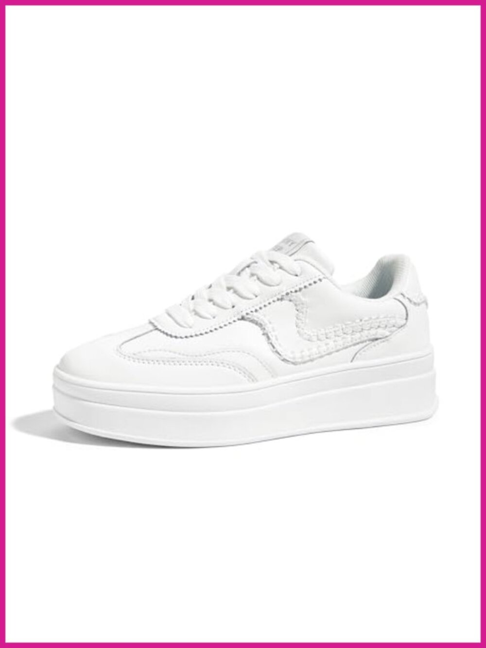 Platform Fashion Sneakers Thick Sole Genuine Leather Suede Walking Shoes